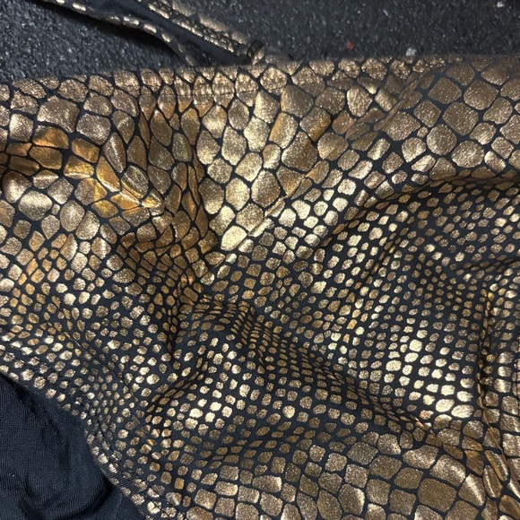 Sun Streak 90s Gold Snake Print Bikini Set - Picture 2 of 12